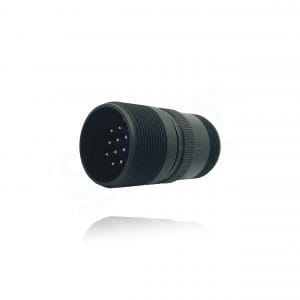 Fujikura, D/MS3101A20-27P, Cable Connecting Receptacle, 14 size 16 Pin Contacts, Shell Size 20, Black Trivalent Chromate.