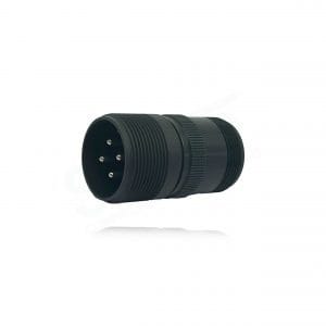 Fujikura, D/MS3101A20-4P, Cable Connecting Receptacle, 4 size 12 Pin Contacts, Shell Size 20, Black Trivalent Chromate.
