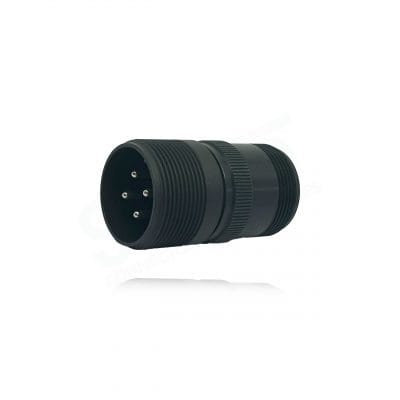 Fujikura, D/MS3101A20-4P, Cable Connecting Receptacle, 4 size 12 Pin Contacts, Shell Size 20, Black Trivalent Chromate.