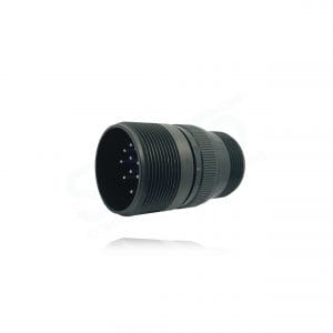 Fujikura, D/MS3101A22-19P, Cable Connecting Receptacle, 14 size 16 Pin Contacts, Shell Size 22, Black Trivalent Chromate.