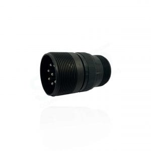Fujikura, D/MS3101A22-23P, Cable Connecting Receptacle, 8 size 12 Pin Contacts, Shell Size 22, Black Trivalent Chromate.