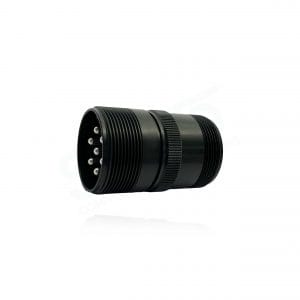 Fujikura, D/MS3101A24-10P, Cable Connecting Receptacle, 7 size 8 Pin Contacts, Shell Size 24, Black Trivalent Chromate.