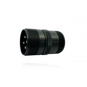 Fujikura, D/MS3101A24-22P, Cable Connecting Receptacle, 4 size 8 Pin Contacts, Shell Size 24, Black Trivalent Chromate.