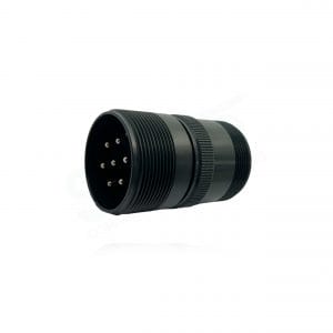 Fujikura, D/MS3101A24-2P, Cable Connecting Receptacle, 7 size 12 Pin Contacts, Shell Size 24, Black Trivalent Chromate.