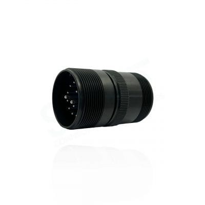 Fujikura, D/MS3101A24-7P, Cable Connecting Receptacle, 2 size 12 and 14 size 16 Pin Contacts, Shell Size 24, Black Trivalent Chromate.