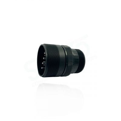 Fujikura, D/MS3101A28-11P, Cable Connecting Receptacle, 4 size 12 and 18 size 16 Pin Contacts, Shell Size 28, Black Trivalent Chromate.