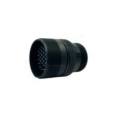 Fujikura, D/MS3101A28-15P, Cable Connecting Receptacle, 35 size 16 Pin Contacts, Shell Size 28, Black Trivalent Chromate.