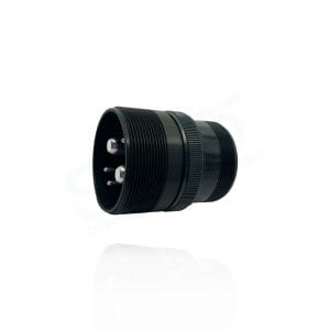 Fujikura, D/MS3101A32-1P, Cable Connecting Receptacle, 2 size 0 and 3 size 12 Pin Contacts, Shell Size 32, Black Trivalent Chromate.