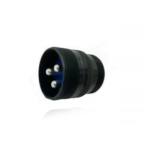 Fujikura, D/MS3101A36-4P, Cable Connecting Receptacle, 3 size 0 Pin Contacts, Shell Size 36, Black Trivalent Chromate.