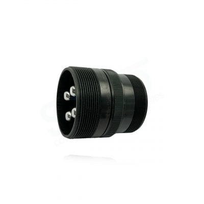 Fujikura, D/MS3101A36-5P, Cable Connecting Receptacle, 4 size 0 Pin Contacts, Shell Size 36, Black Trivalent Chromate.