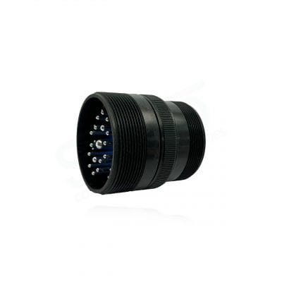 Fujikura, D/MS3101A36-9P, Cable Connecting Receptacle, 1 size 4, 2 size 8, 14 size 12 and 14 size 16 Pin Contacts, Shell Size 36, Black Trivalent Chromate.