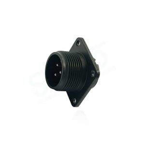 Fujikura, D/MS3102A14S-7P, Box Mounting Receptacle, 3 size 16 Pin Contacts, Shell Size 14S, Black Trivalent Chromate.