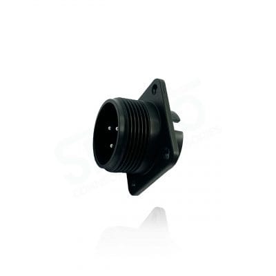 Fujikura, D/MS3102A16S-5P, Box Mounting Receptacle, 3 size 16 Pin Contacts, Shell Size 16S, Black Trivalent Chromate.