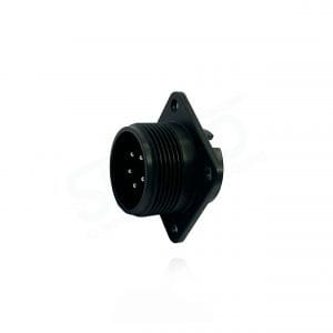 Fujikura, D/MS3102A16S-8P, Box Mounting Receptacle, 5 size 16 Pin Contacts, Shell Size 16S, Black Trivalent Chromate.