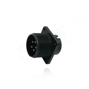 Fujikura, D/MS3102A18-11P, Box Mounting Receptacle, 5 size 12 Pin Contacts, Shell Size 18, Black Trivalent Chromate.