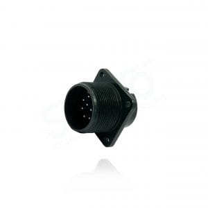 Fujikura, D/MS3102A18-19P, Box Mounting Receptacle, 10 size 16 Pin Contacts, Shell Size 18, Black Trivalent Chromate.