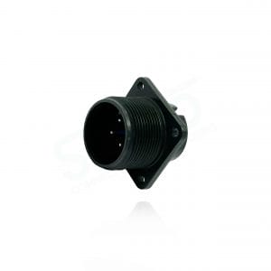 Fujikura, D/MS3102A18-4P, Box Mounting Receptacle, 4 size 16 Pin Contacts, Shell Size 18, Black Trivalent Chromate.
