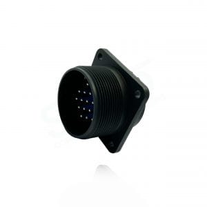Fujikura, D/MS3102A24-5P, Box Mounting Receptacle, 16 size 16 Pin Contacts, Shell Size 24, Black Trivalent Chromate.