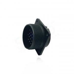 Fujikura, D/MS3102A28-16P, Box Mounting Receptacle, 20 size 16 Pin Contacts, Shell Size 28, Black Trivalent Chromate.