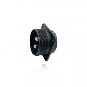 Fujikura, D/MS3102A32-5P, Box Mounting Receptacle, 2 size 0 Pin Contacts, Shell Size 32, Black Trivalent Chromate. For use in Aerospace, Industrial and Welding.