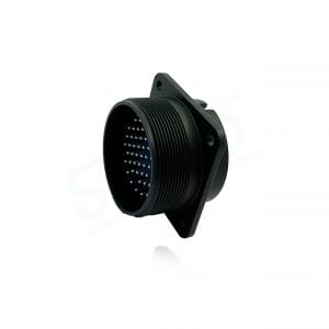 Fujikura, D/MS3102A32A-10P, Box Mounting Receptacle, 54 size 16 Pin Contacts, Shell Size 32, Black Trivalent Chromate.