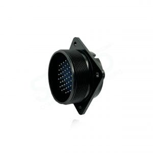 Fujikura, D/MS3102A36-10P, Box Mounting Receptacle, 48 size 16 Pin Contacts, Shell Size 36, Black Trivalent Chromate.