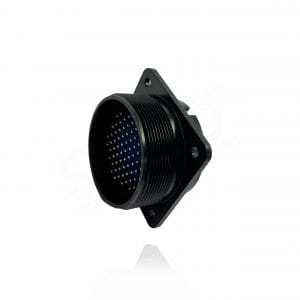 Fujikura, D/MS3102A36-73P, Box Mounting Receptacle, 73 size 16 Pin Contacts, Shell Size 36, Black Trivalent Chromate.
