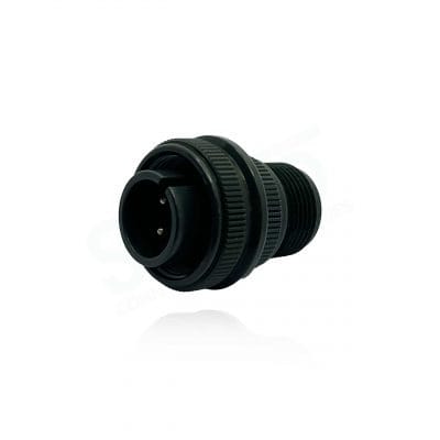 Fujikura, D/MS3106A14S-7P, Straight Plug, 3 size 16 Pin Contacts, Shell Size 14S, Black Trivalent Chromate.