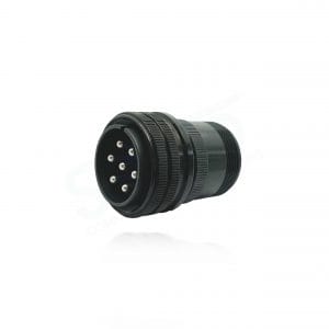 Fujikura, D/MS3106A24-10P, Straight Plug, 7 size 8 Pin Contacts, Shell Size 24, Black Trivalent Chromate.