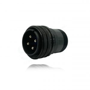 Fujikura, D/MS3106A24-22P, Straight Plug, 4 size 8 Pin Contacts, Shell Size 24, Black Trivalent Chromate.