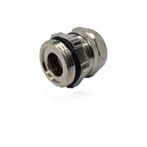 Pflitsch, 15416S08, UNI HF Dicht, TPE Insert, Pg 21 , , Brass, nickel plated. For use in Data Centers, Emobility, Helicopters, Robotics