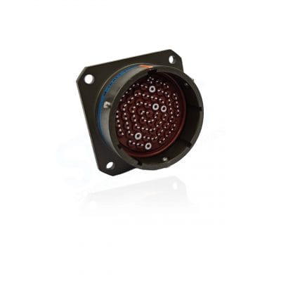 Deutsch, 6020-22-55P COND B, Square Flange Receptacle, 55 Pin, Shell Size 22. For use in Military, Aerospace and Autosports. Limited Stock.