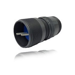 Fujikura, D/MS3101A12S-3P, Cable Connecting Receptacle, 2 size 16 Pin Contacts, Shell Size 12S, Black Trivalent Chromate.