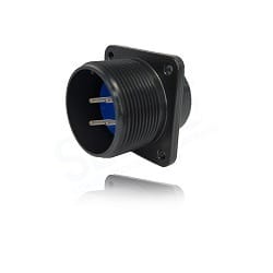Fujikura, D/MS3102A14S-2P, Box Mounting Receptacle, 4 size 16 Pin Contacts, Shell Size 14S, Black Trivalent Chromate.