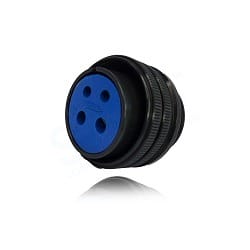 Fujikura, D/MS3106A14S-2S(D190), Moistureproof Straight Plug, 4 size 16 Socket Contacts, Shell Size 14S, Black Trivalent Chromate.