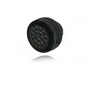 Sourced, MS3476A20-16S, MIL-DTL-26482 Series II Circular Connector, Straight Plug, 16#16 Crimp Socket Contacts, Shell Size 20.