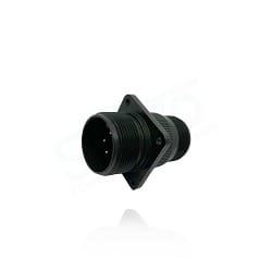 Fujikura, D/MS3100A18-20P, Wall Mounting Receptacle, 5 size 16 Pin Contacts, Shell Size 18, Black Trivalent Chromate.