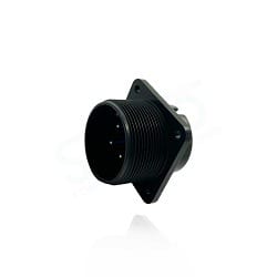 Fujikura, D/MS3102A22-10P, Box Mounting Receptacle, 4 size 16 Pin Contacts, Shell Size 22, Black Trivalent Chromate.