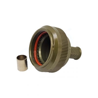 Polamco, 91H1-17-04-1-B-HE050, EMI Shielding Adaptor, Shell SIze 17, entry size 04, Straight for MIL-DTL-38999 Series III & IV, Olive Drab Zinc Cobalt.