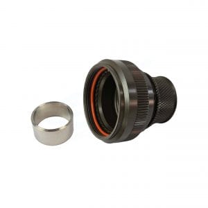 Polamco, 91H1-21-13-1-B-HE300, EMI Shielding Adaptor, Shell SIze 21, entry size 13, Straight for MIL-DTL-38999 Series III & IV, Olive Drab Zinc Cobalt.