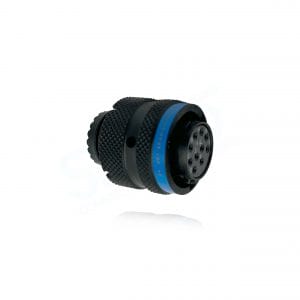 Eaton Souriau, 8ST512Z98SN, Plug with RFI/EMI Shielding, 10 size 20 Socket Contacts, Shell Size 12, Black Zinc Nickel Plating.