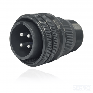 Fujikura, D/MS3106A18-10P, Straight Pug, 4 size 12 Pin Contacts, Shell size 18,Black Trivalent Chromate. For use in Aerospace, Industrial and Military.