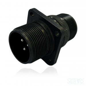 Fujikura, D/MS3100A16-10P, Wall Mounting Receptacle, 3 size 12 Pin Contacts, Shell Size 16, Black Trivalent Chromate.