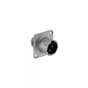 Eaton Souriau, UT0X0104P, Male Square flange receptacle, Shell size: 10 with 4 #16 contacts