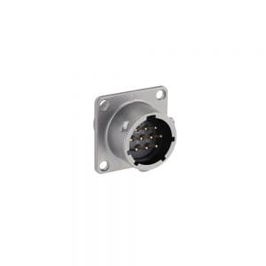 Eaton Souriau, UT0X01210P / UTOX012E10P, Male Square flange receptacle, Shell size: 12 with 10 #20 contacts