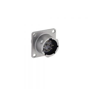 Eaton Souriau, UT0X0128P, UT0X012E8P, Male Square flange receptacle, Shell size: 12 with 8 #16 contacts