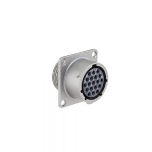 Eaton Souriau, UT0X6MS1419S, Female Plug with backshell, Shell size: 14 with 19 #20 contacts. Contacts sold separately.