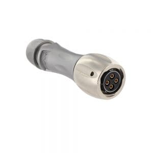Eaton Souriau, UT0X6MS104S, Female Plug with backshell, Shell size: 10 with 4 #16 contacts. Contacts sold separately.