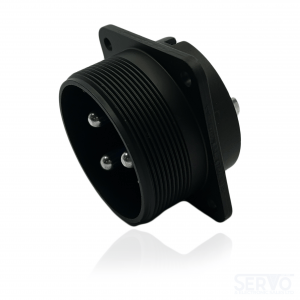 Fujikura, D/MS3102A32-2P, Box Mounting Receptacle, 3 size 4 and 2 size 16 Pin Contacts, Shell Size 32, Black Trivalent Chromate.