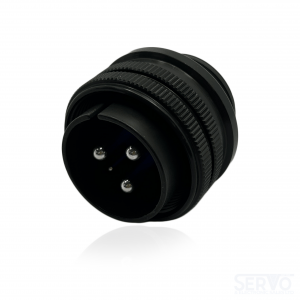 Fujikura, D/MS3106A20-22P(D190), Moistureproof Straight Plug, 3 size 8 and 3 size 16 Pin Contacts, Shell Size 20, Black Trivalent Chromate.